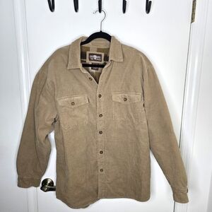 Levi's Men's Y2K Vintage Beige Corduroy Shacket Large
